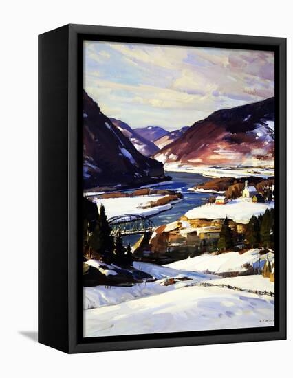 The First Snow-A.T. Hibbard-Framed Premier Image Canvas