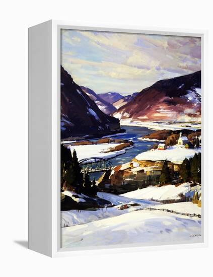 The First Snow-A.T. Hibbard-Framed Premier Image Canvas