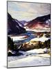The First Snow-A.T. Hibbard-Mounted Giclee Print