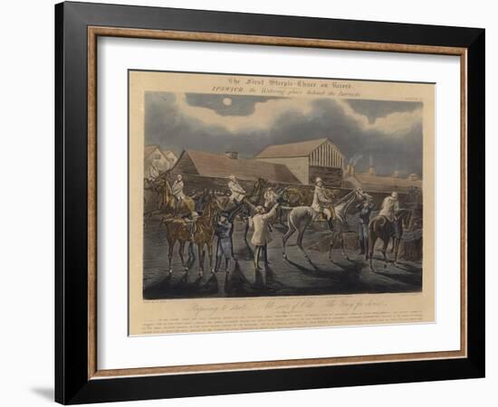 The First Steeple Chase on Record, 1839-Henry Thomas Alken-Framed Giclee Print