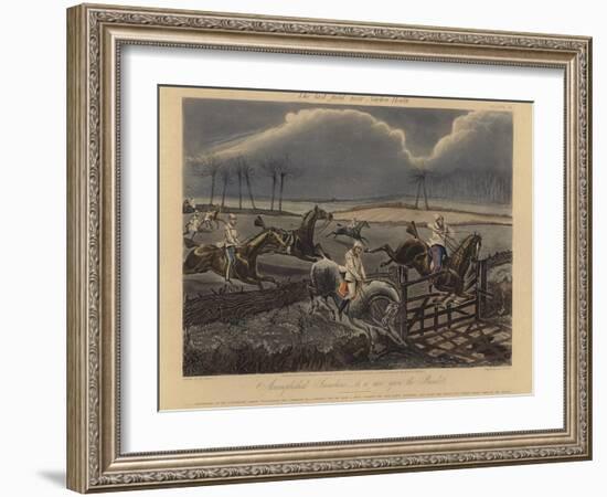 The First Steeple Chase on Record, 1839-Henry Thomas Alken-Framed Giclee Print