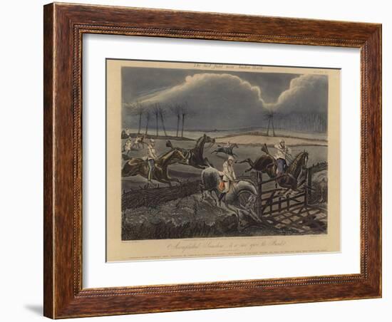 The First Steeple Chase on Record, 1839-Henry Thomas Alken-Framed Giclee Print