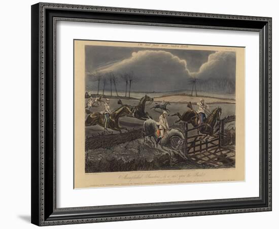 The First Steeple Chase on Record, 1839-Henry Thomas Alken-Framed Giclee Print