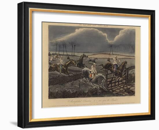 The First Steeple Chase on Record, 1839-Henry Thomas Alken-Framed Giclee Print