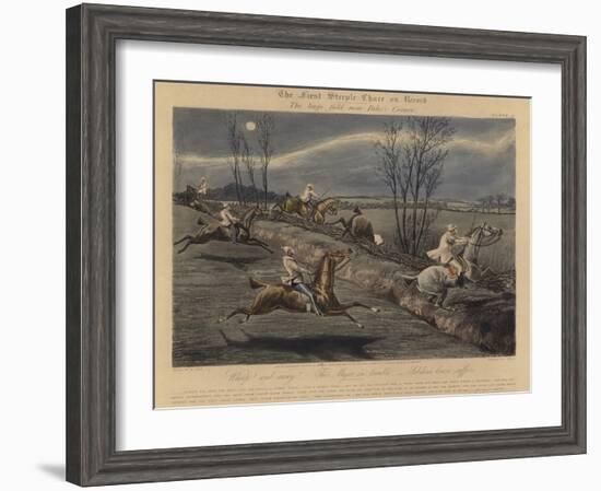 The First Steeple Chase on Record, 1839-Henry Thomas Alken-Framed Giclee Print