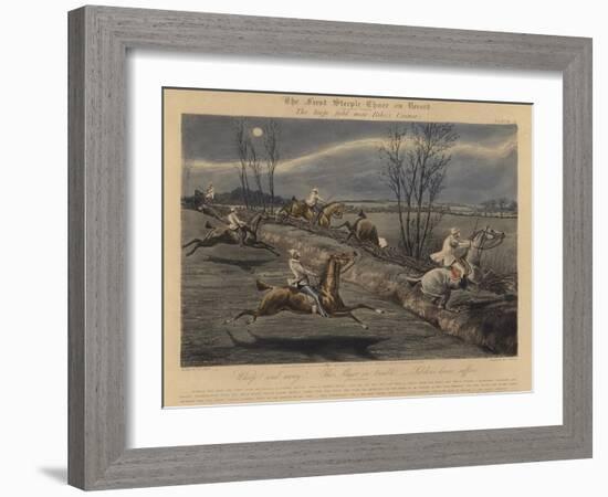 The First Steeple Chase on Record, 1839-Henry Thomas Alken-Framed Giclee Print