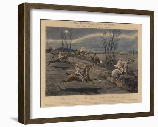 The First Steeple Chase on Record, 1839-Henry Thomas Alken-Framed Giclee Print