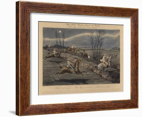 The First Steeple Chase on Record, 1839-Henry Thomas Alken-Framed Giclee Print