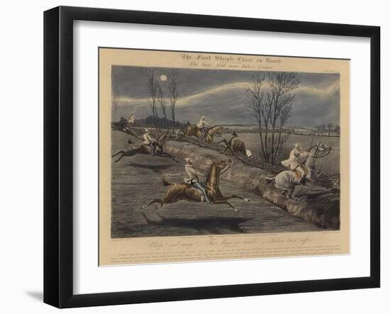 The First Steeple Chase on Record, 1839-Henry Thomas Alken-Framed Giclee Print