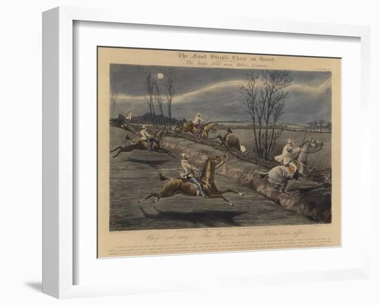 The First Steeple Chase on Record, 1839-Henry Thomas Alken-Framed Giclee Print