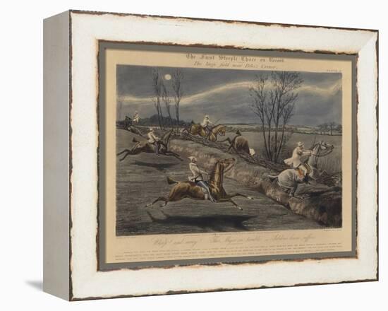 The First Steeple Chase on Record, 1839-Henry Thomas Alken-Framed Premier Image Canvas