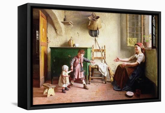 The First Steps, 1876-Gaetano Chierici-Framed Premier Image Canvas