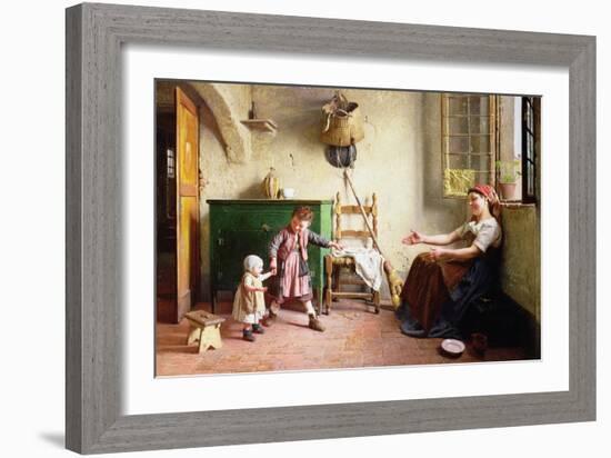 The First Steps, 1876-Gaetano Chierici-Framed Giclee Print