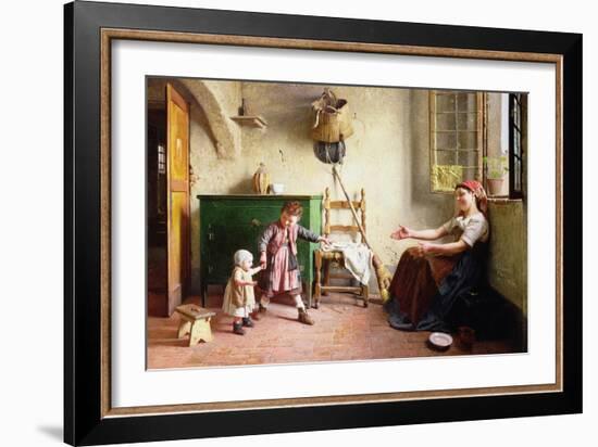 The First Steps, 1876-Gaetano Chierici-Framed Giclee Print