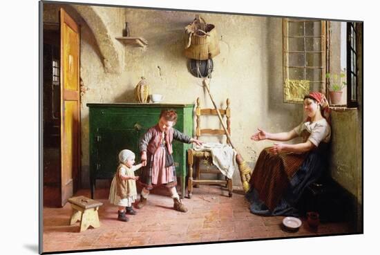 The First Steps, 1876-Gaetano Chierici-Mounted Giclee Print