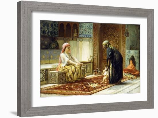 The First Steps, 1878-Frederick Arthur Bridgman-Framed Giclee Print