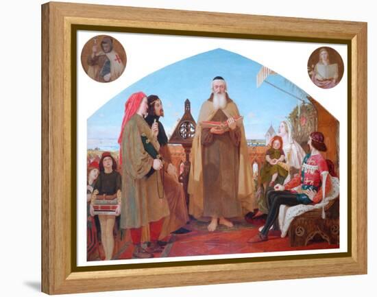 The First Translation of the Bible into English-Ford Madox Brown-Framed Premier Image Canvas