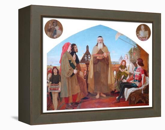 The First Translation of the Bible into English-Ford Madox Brown-Framed Premier Image Canvas