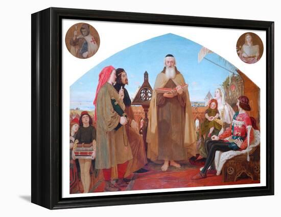 The First Translation of the Bible into English-Ford Madox Brown-Framed Premier Image Canvas