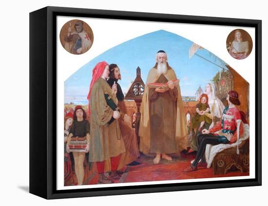 The First Translation of the Bible into English-Ford Madox Brown-Framed Premier Image Canvas