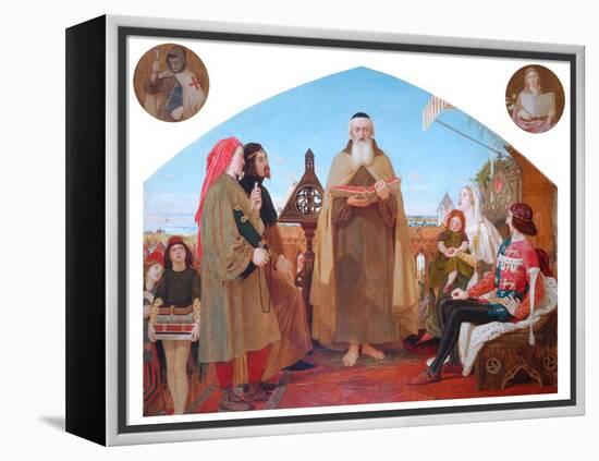 The First Translation of the Bible into English-Ford Madox Brown-Framed Premier Image Canvas