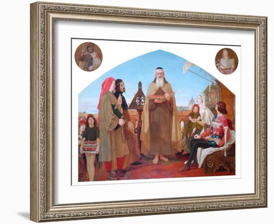 The First Translation of the Bible into English-Ford Madox Brown-Framed Giclee Print