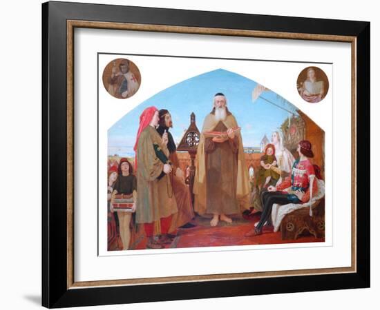 The First Translation of the Bible into English-Ford Madox Brown-Framed Giclee Print