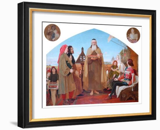 The First Translation of the Bible into English-Ford Madox Brown-Framed Giclee Print