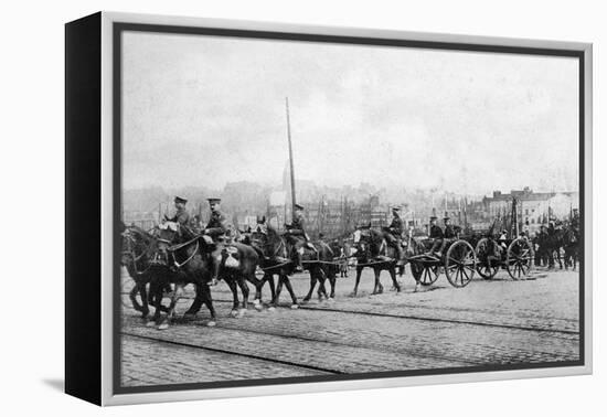 The First Units of the British Expeditionary Force in Boulogne, Northern France, 1914-null-Framed Premier Image Canvas