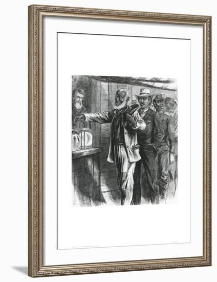 The First Vote, 1867-Alfred Rudolf Waud-Framed Giclee Print