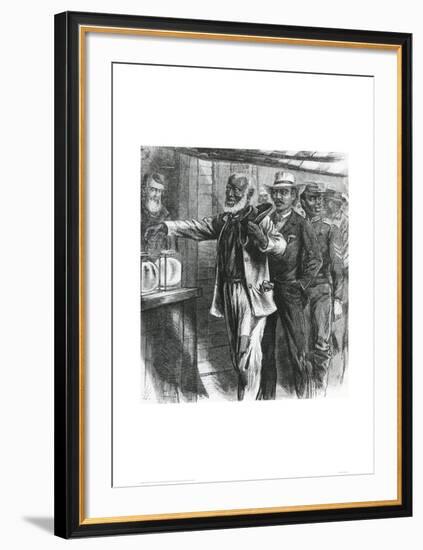 The First Vote, 1867-Alfred Rudolf Waud-Framed Giclee Print