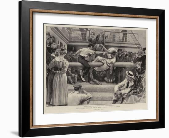 The First Voyage of a New South African Liner-William Small-Framed Giclee Print