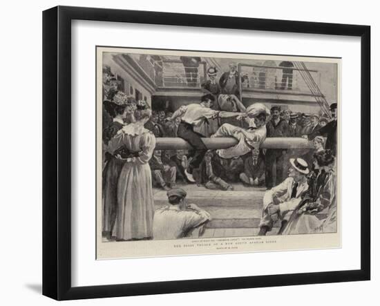 The First Voyage of a New South African Liner-William Small-Framed Giclee Print