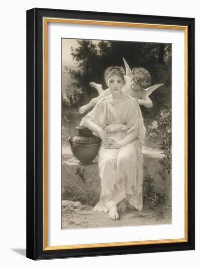 The First Whisper of Love, after Bouguereau-John Douglas Miller-Framed Giclee Print