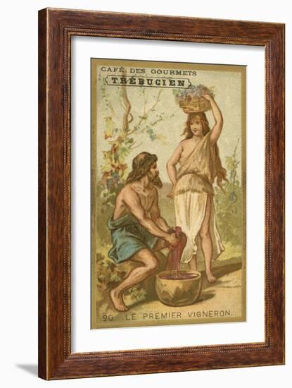 The First Winemaker-null-Framed Giclee Print