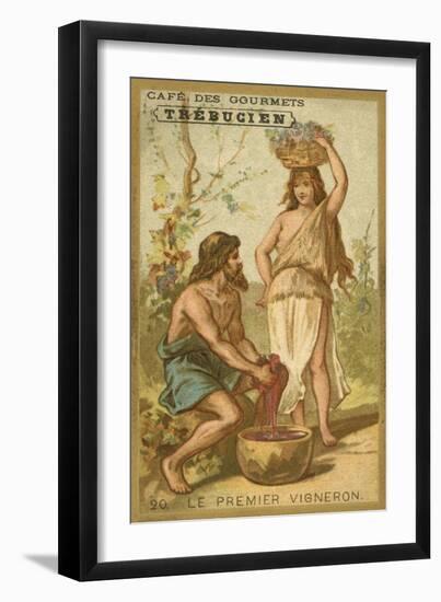 The First Winemaker-null-Framed Giclee Print