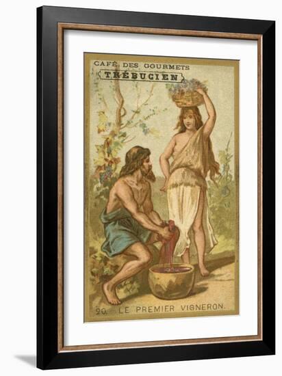 The First Winemaker-null-Framed Giclee Print