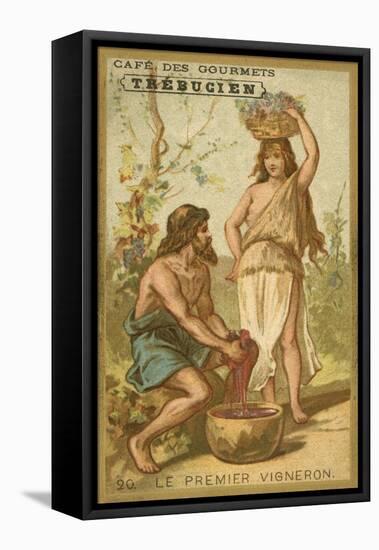 The First Winemaker-null-Framed Premier Image Canvas