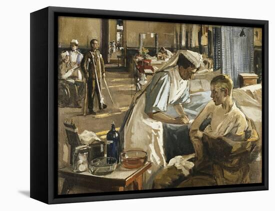 The First Wounded, London Hospital, 1914, 1914-Sir John Lavery-Framed Premier Image Canvas