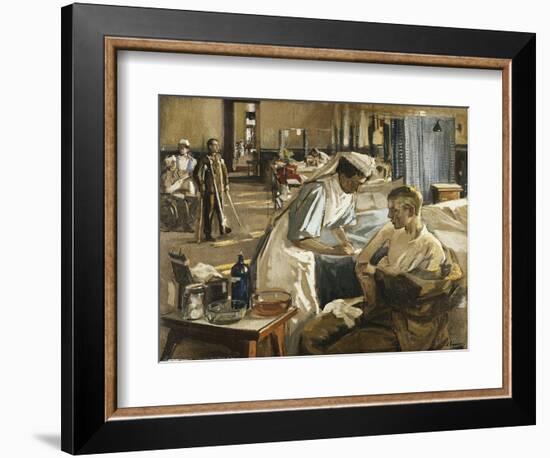 The First Wounded, London Hospital, 1914-Sir John Lavery-Framed Giclee Print