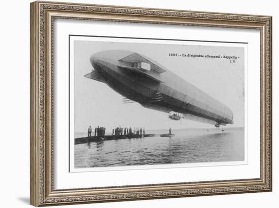 The First Zeppelin Lz-I on the Bodensee-null-Framed Art Print