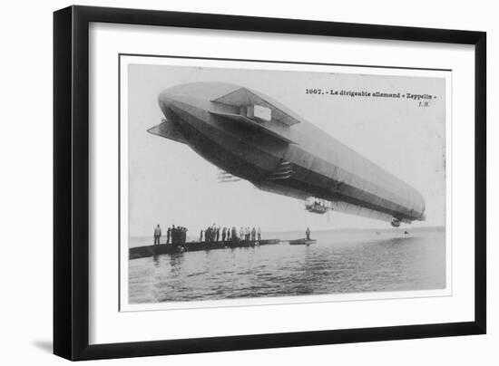 The First Zeppelin Lz-I on the Bodensee-null-Framed Art Print