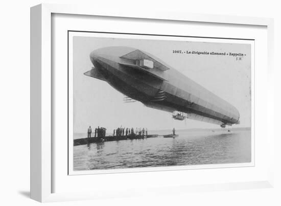 The First Zeppelin Lz-I on the Bodensee-null-Framed Art Print