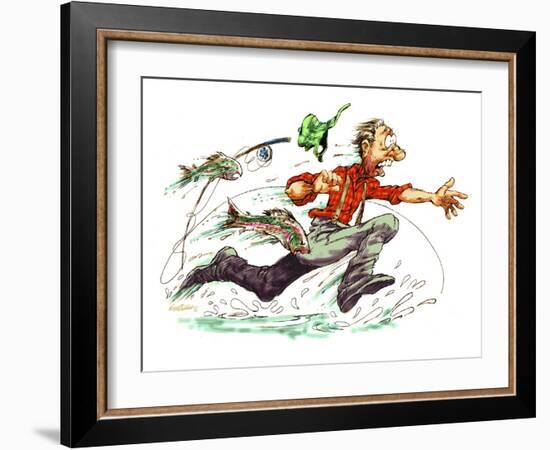 The Fish are Biting-Nate Owens-Framed Giclee Print