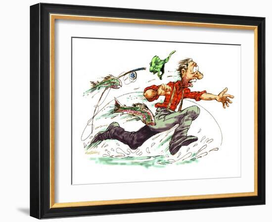 The Fish are Biting-Nate Owens-Framed Giclee Print