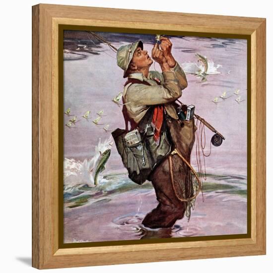 "The Fish are Jumping", May 19, 1951-Mead Schaeffer-Framed Premier Image Canvas