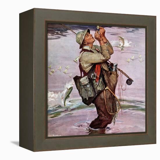 "The Fish are Jumping", May 19, 1951-Mead Schaeffer-Framed Premier Image Canvas