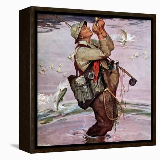 "The Fish are Jumping", May 19, 1951-Mead Schaeffer-Framed Premier Image Canvas