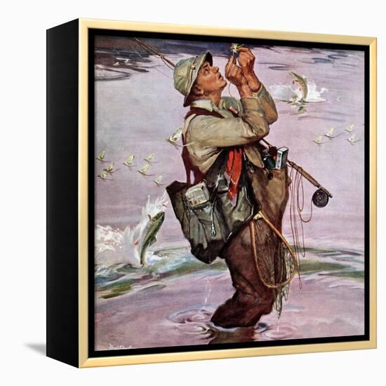 "The Fish are Jumping", May 19, 1951-Mead Schaeffer-Framed Premier Image Canvas