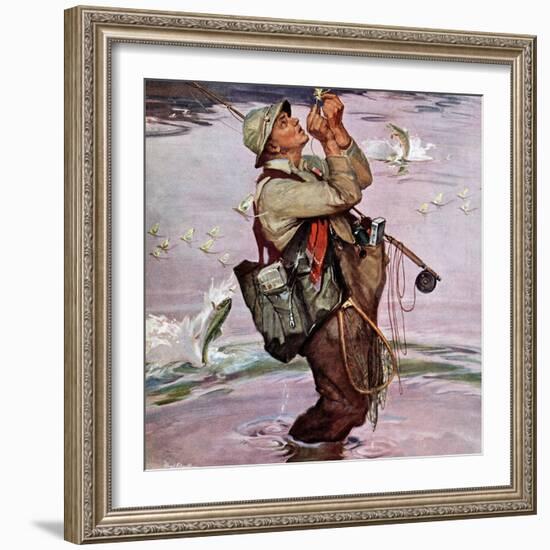 "The Fish are Jumping", May 19, 1951-Mead Schaeffer-Framed Giclee Print